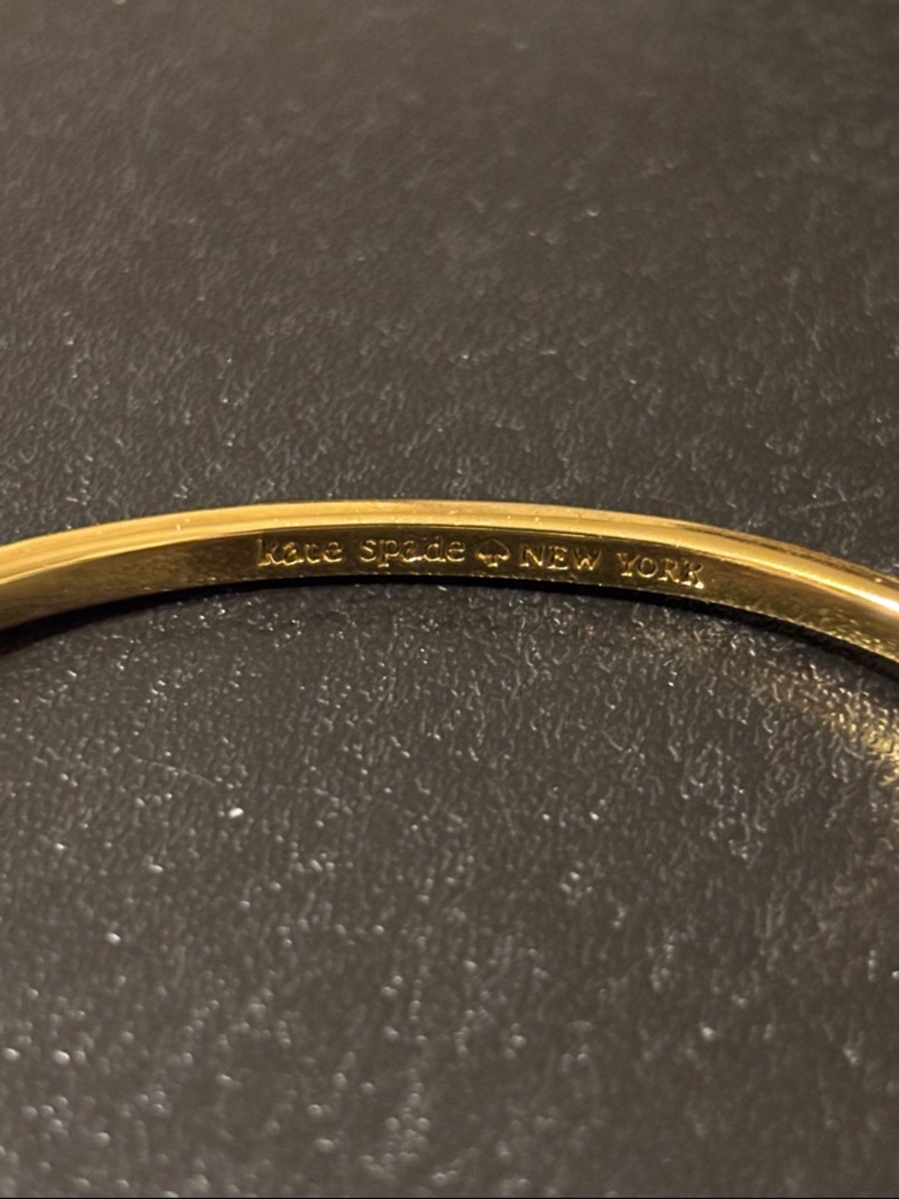 Kate Spade New York Skinny Mini Bow Bangle in Orange Enamel‎ - Picture 2 of 12